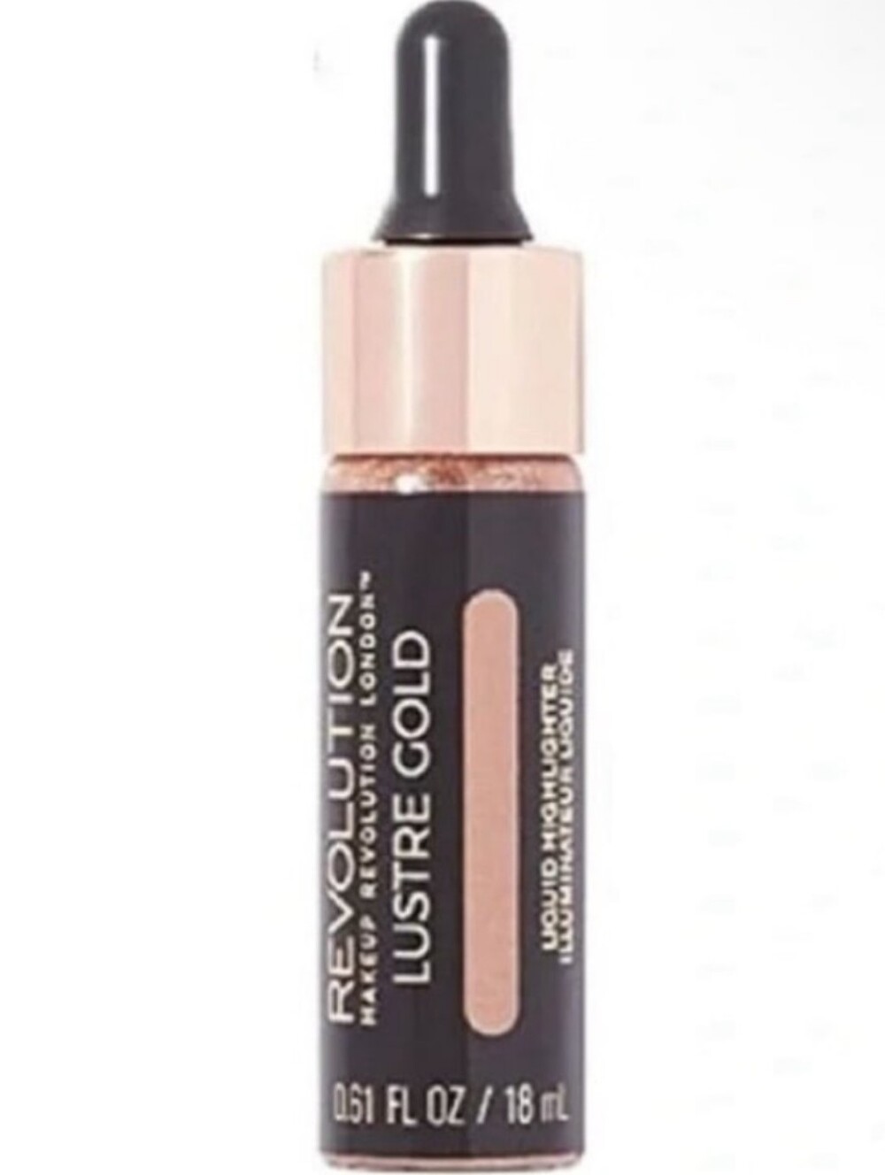🆕️SEALED Makeup Revolution Liquid Highlighter 🌟Lustre Gold 🌟 Shimmering Gold